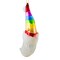 December Diamonds 7.0 Inch Rainbow Moon Santa Christmas Tree Ornament , Christmas Claus